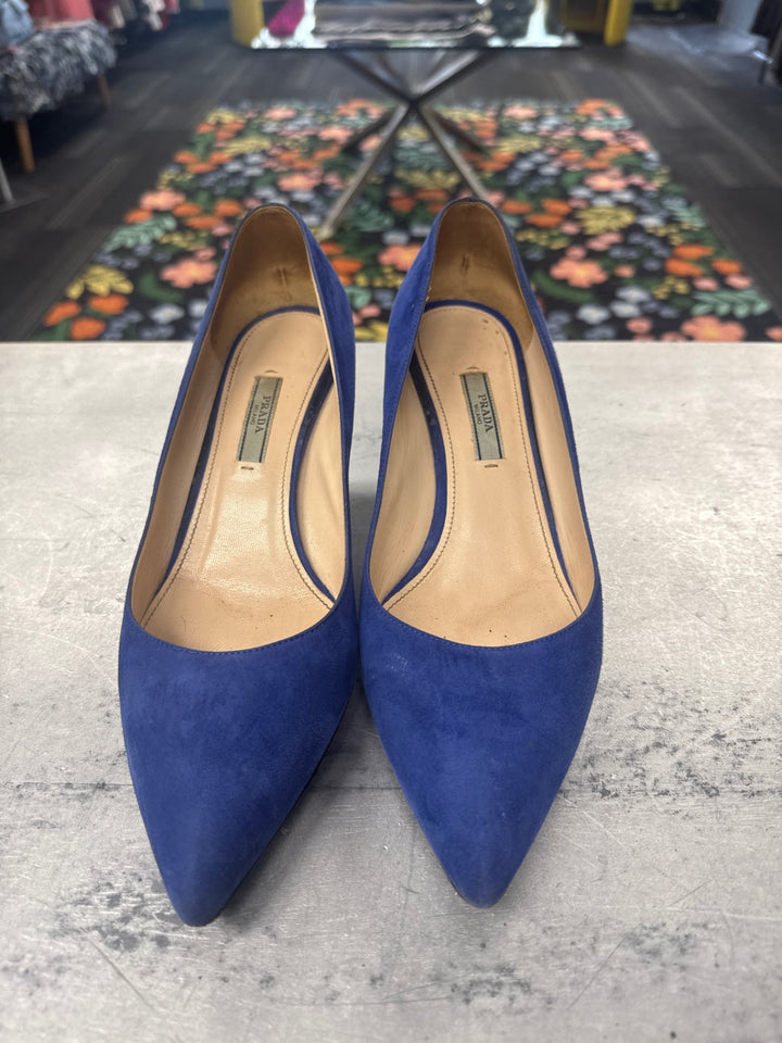 Prada Suede Shoes (10 Blue) 