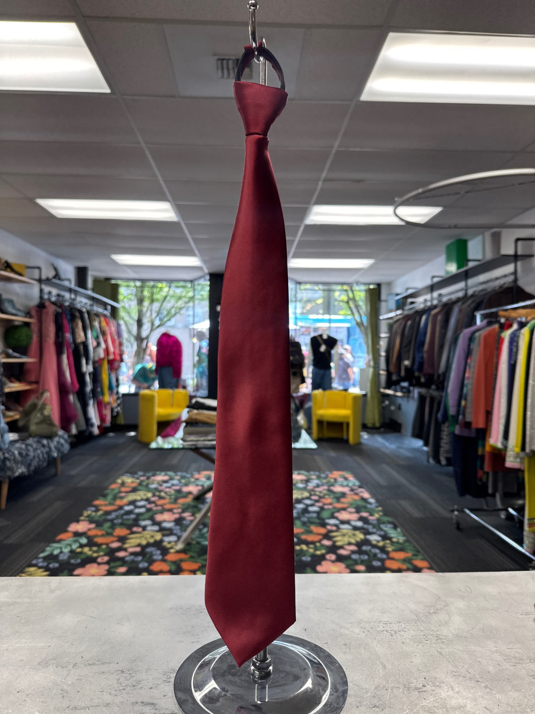 George Men’s Satin Kneck-Tie (Burgundy) 