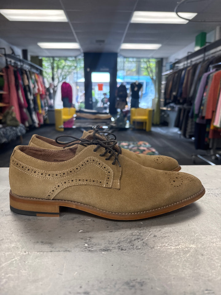 Stacy Adams Men’s Suede Oxford (10.0 Beige)