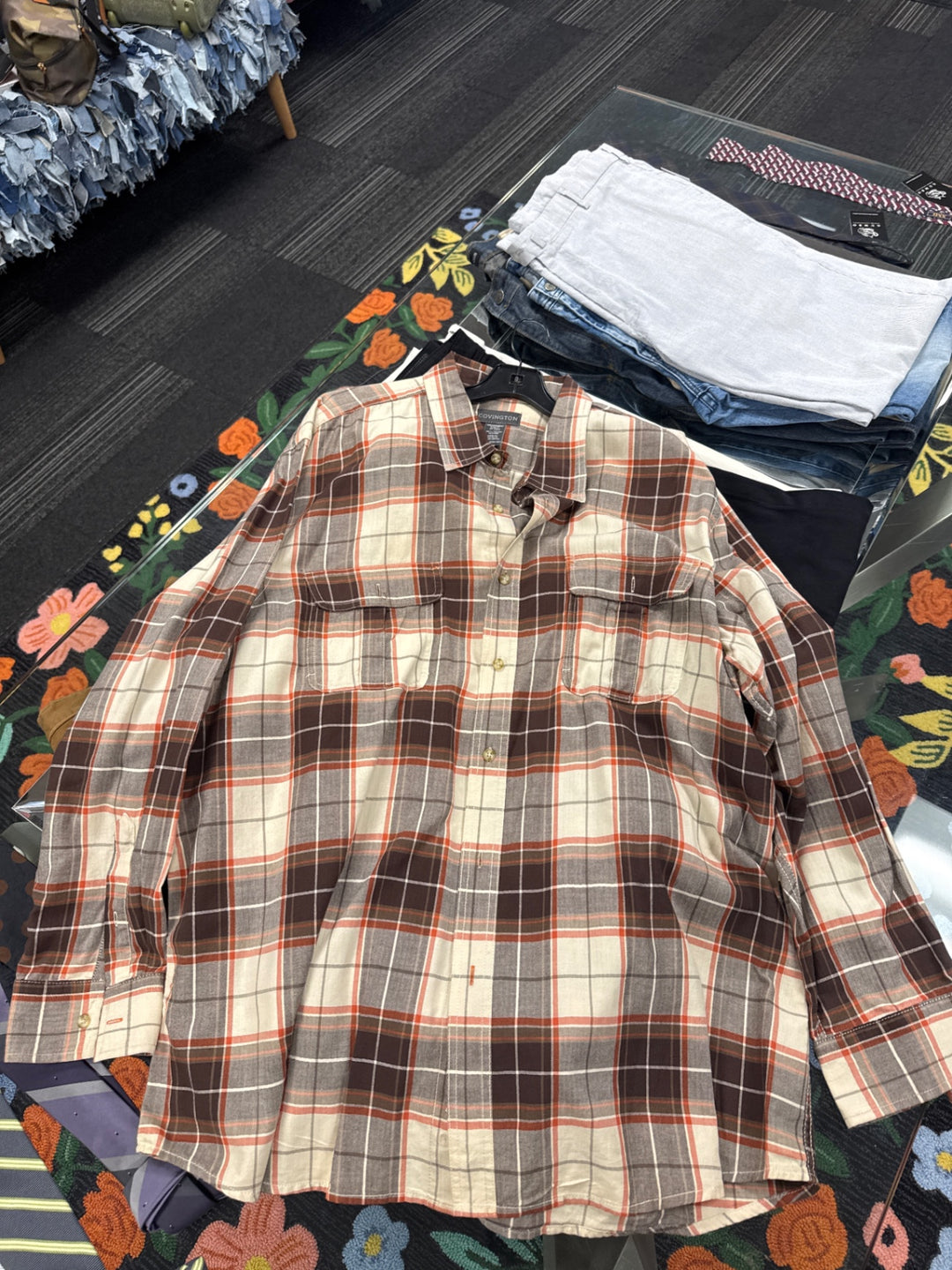 Covington Men’s Shirt (XXL Beige) 