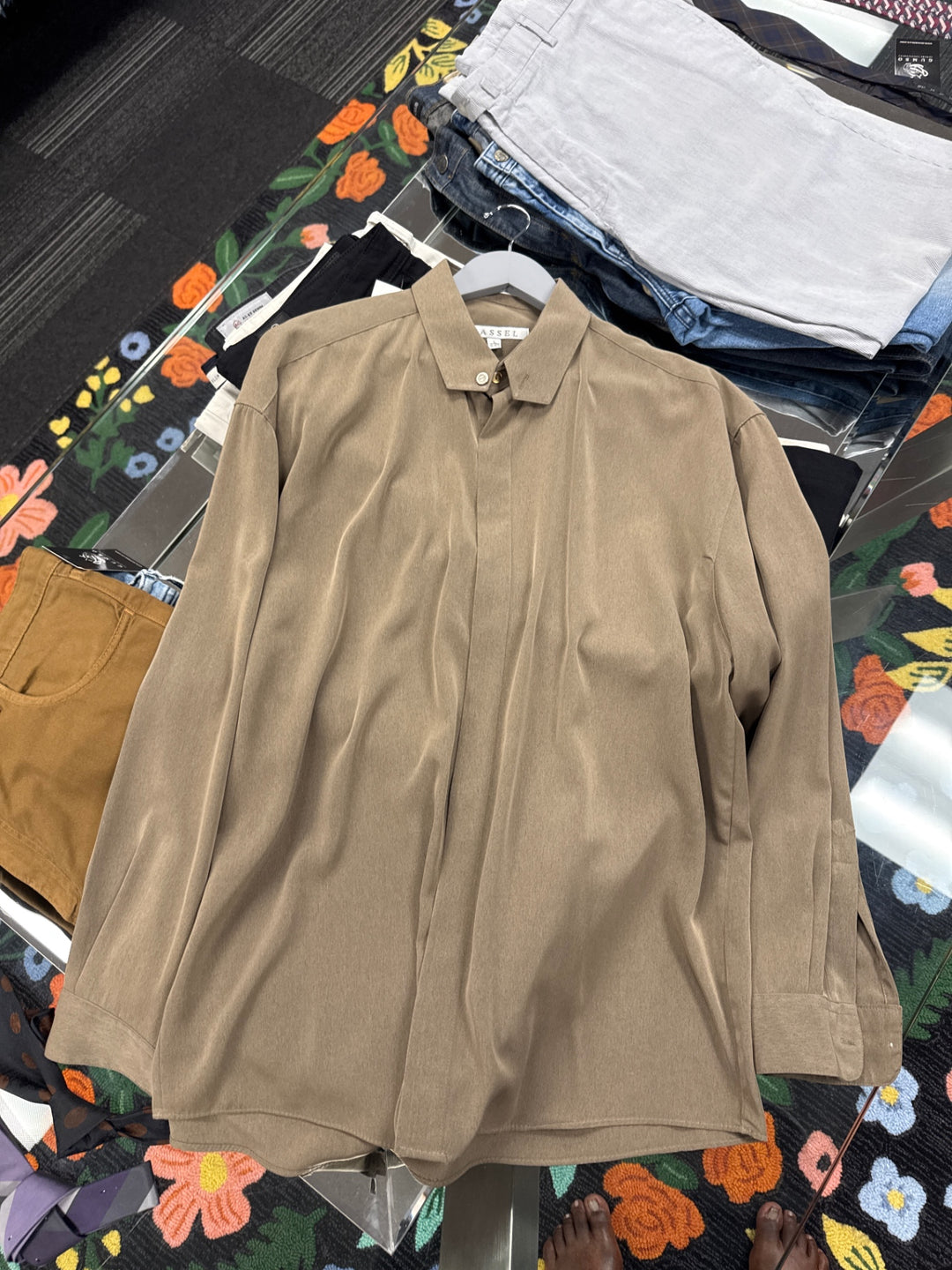 Cassel Men’s Shirt (LG Beige)