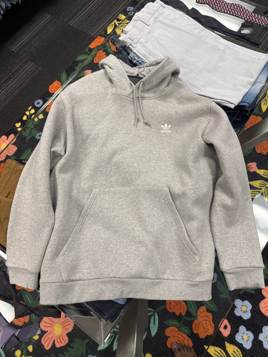 Adidas Men’s Hoodie (2X Light Gray)