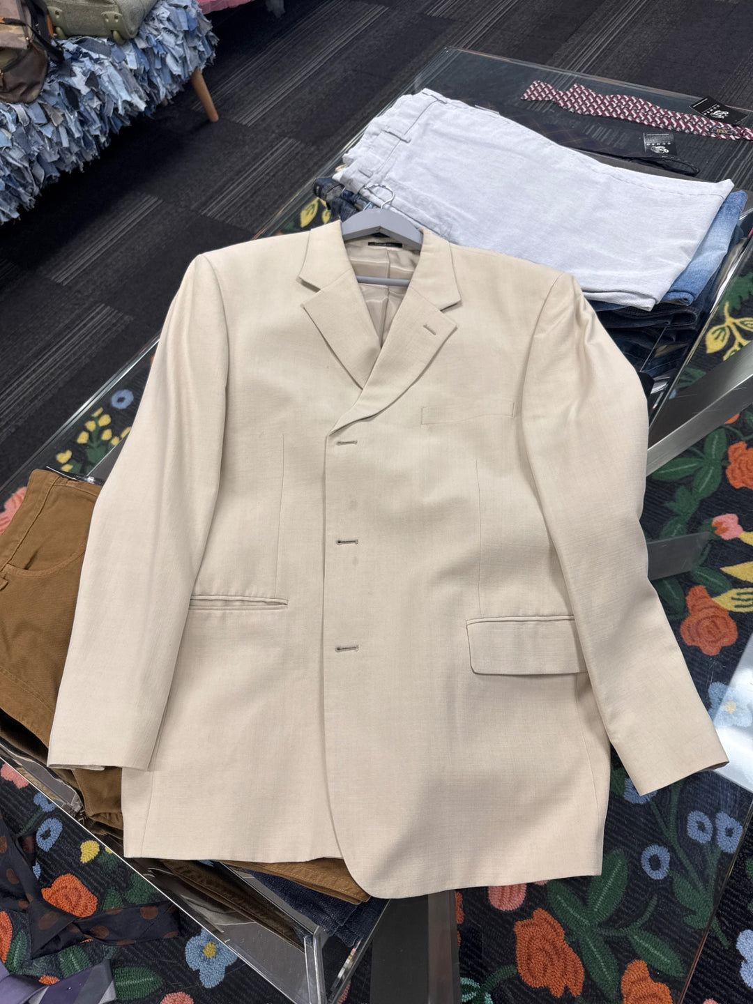 Alfani Men’s Blazer (46R Beige) 