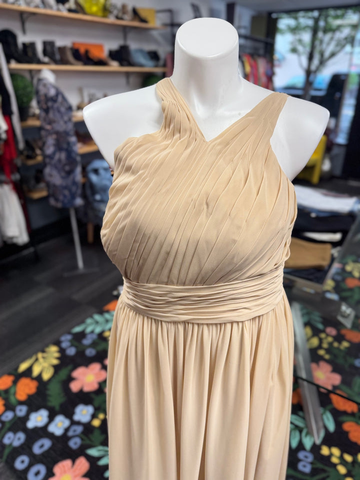 Azazie Women's Formal Dress (18 Biege) 