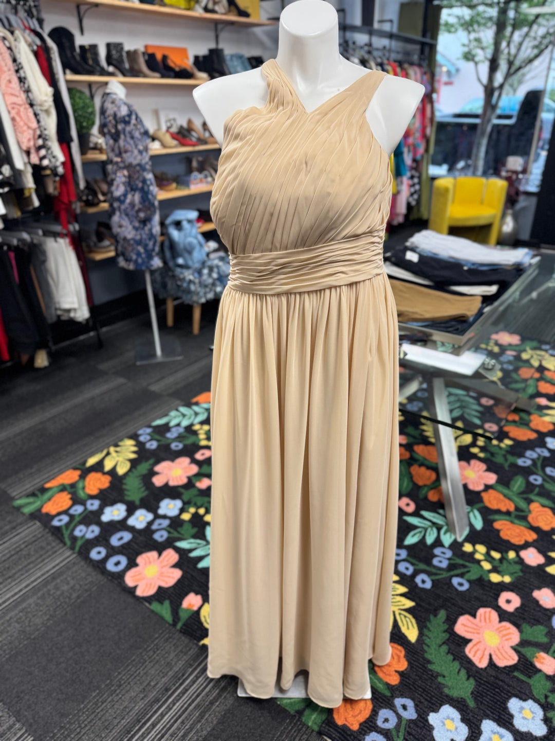 Azazie Women's Formal Dress (18 Biege) 