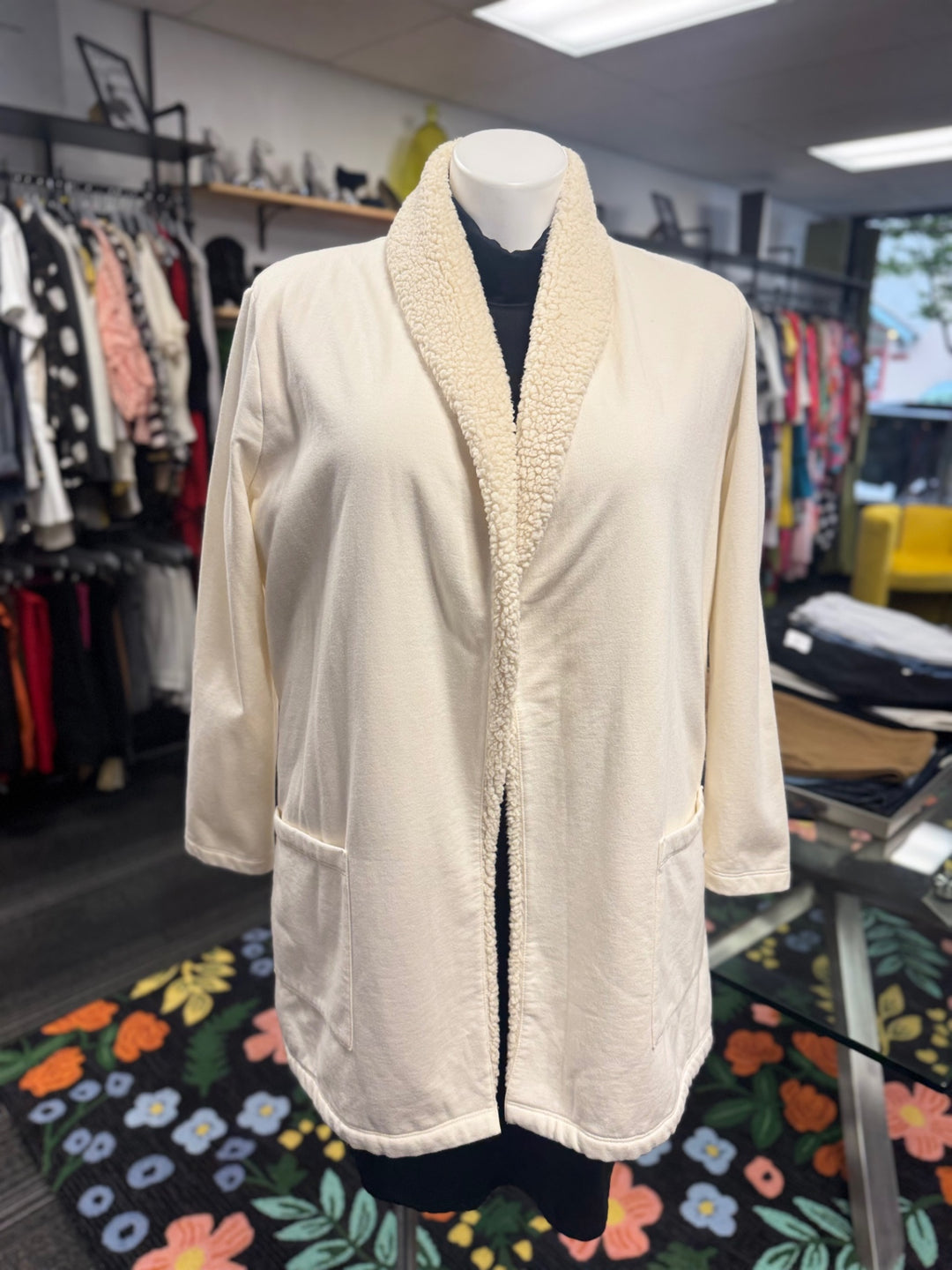 Eddie Bauer Women's Coat (XL Off-white)