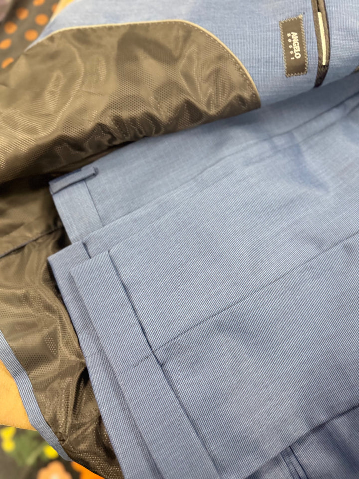 Angelo Rossi Men 2pc Suits (48R Blue)