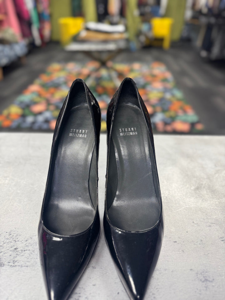 Stuart Weitzman Women’s Patent Leather Heels (9 Black) 